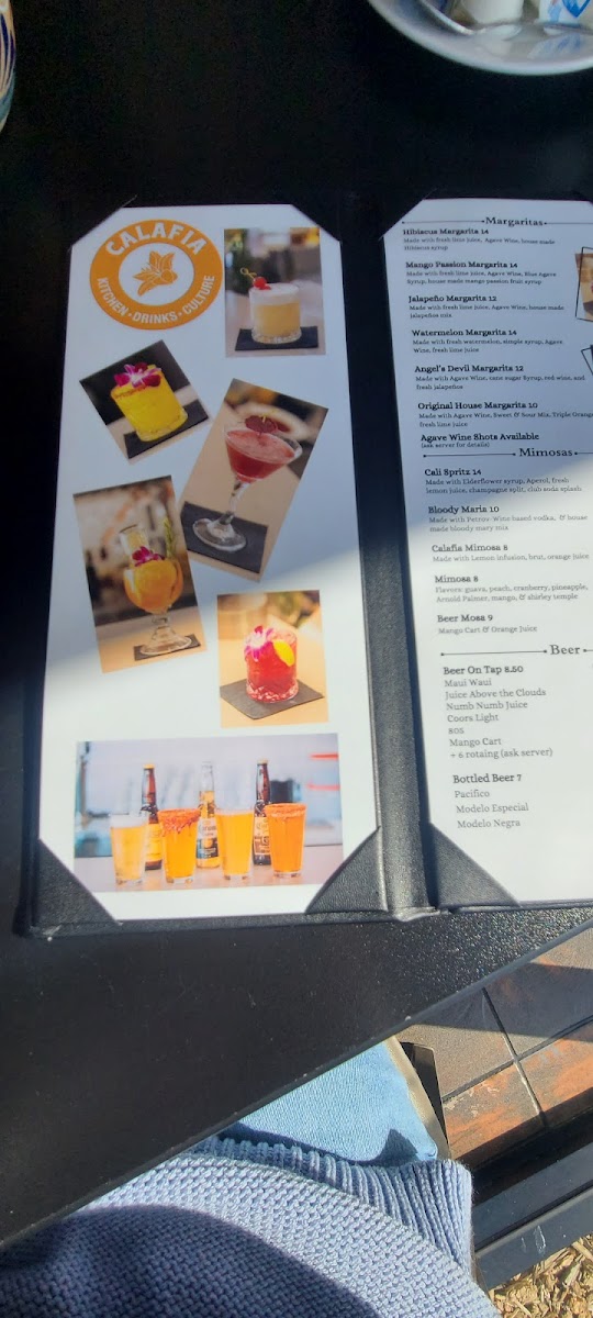 Menu - Calafia Kitchen photo 4